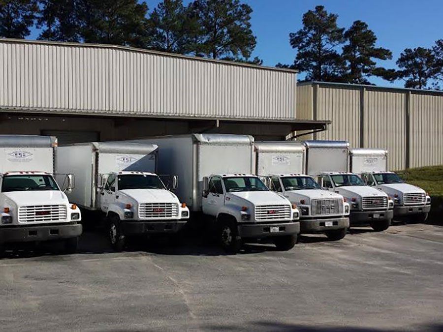 RSI Commercial Laundry Truck Fleet servicing the Beaufort, Charleston, Hilton Head, Brunswick, Savannah, and Statesboro areas.